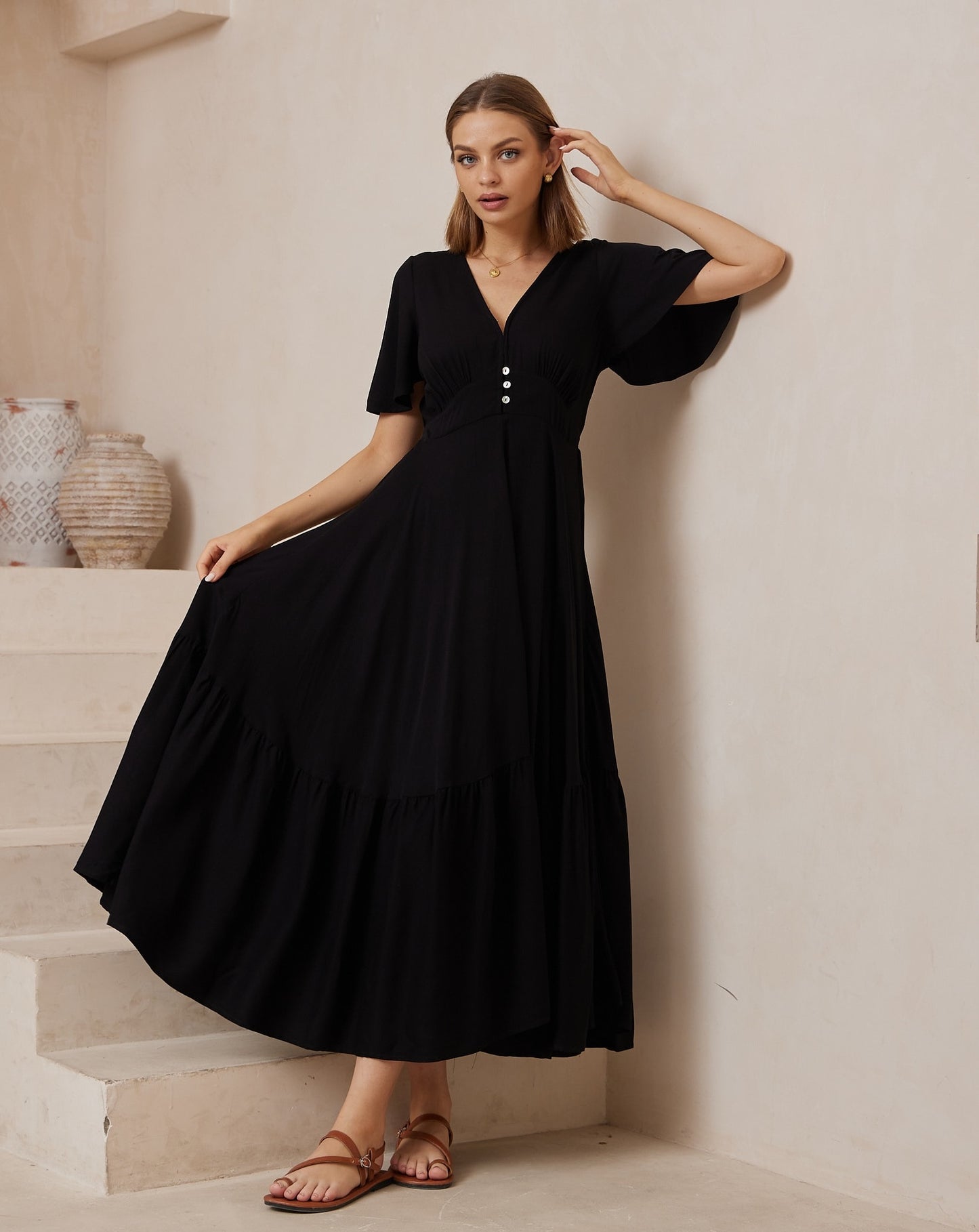 Karly Maxi Dress - Black