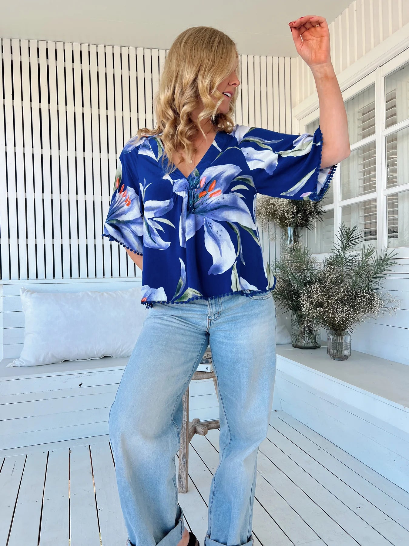 Gabriella Top - Asteria Print