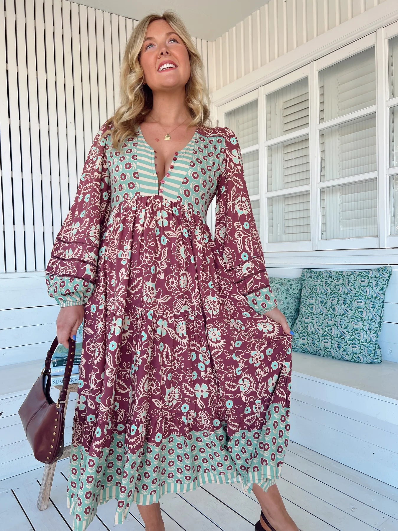 Eve Midi Dress - Athena Print
