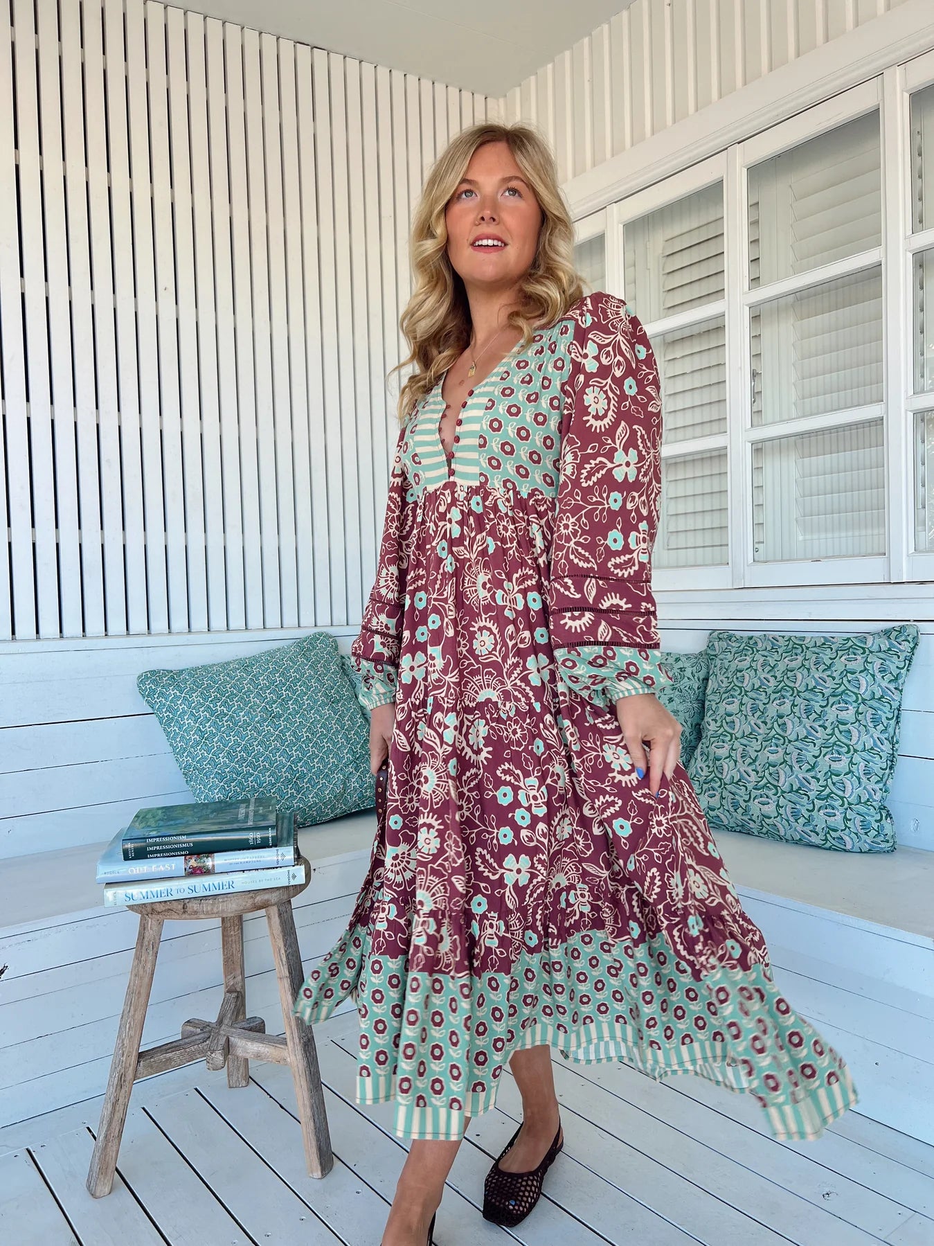 Eve Midi Dress - Athena Print
