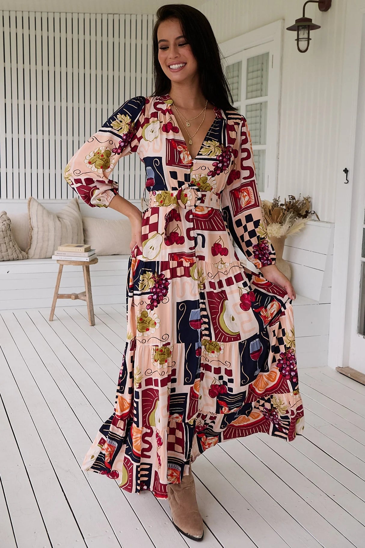Bonnie Maxi Dress - Barossa Print