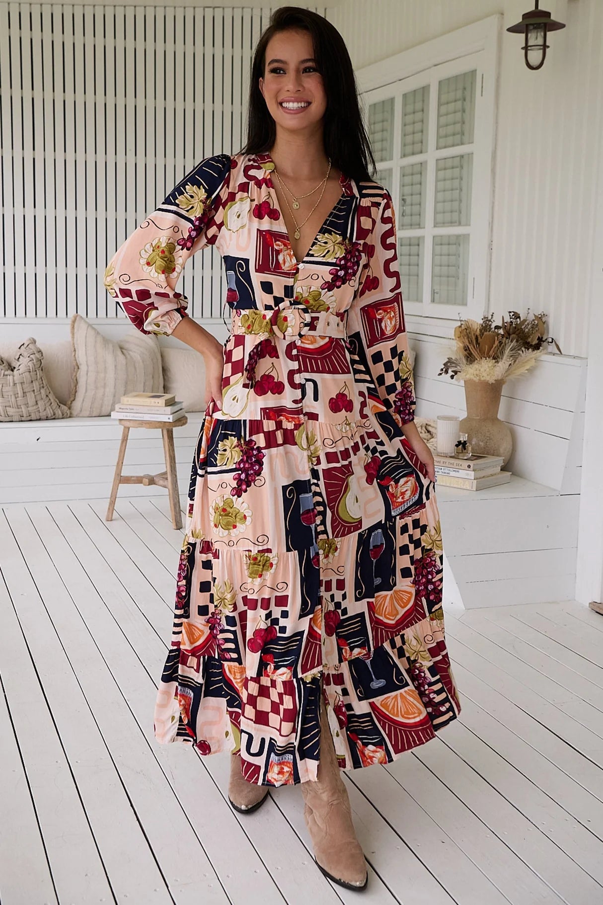 Bonnie Maxi Dress - Barossa Print