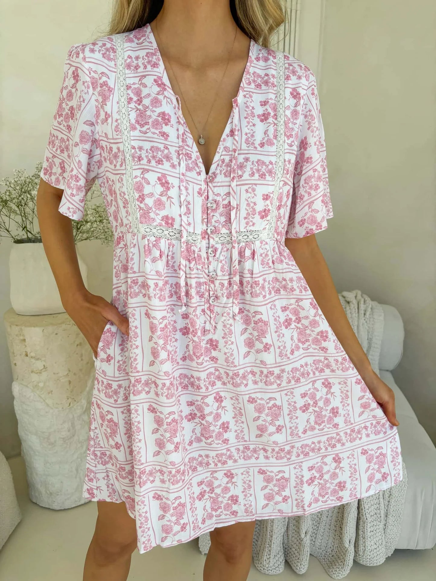 Sienna Dress - Petal & Poise Print