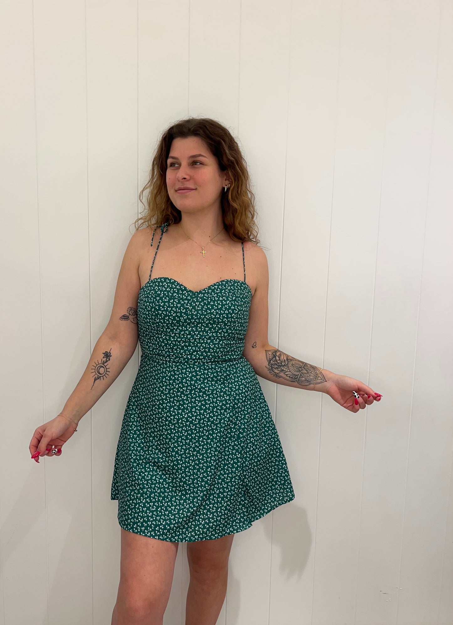 Look your best in this luxurious Holly Mini Dress. Featuring tie up straps, a lined bodice, invisible zipper, and a thigh-high split for alluring appeal, this timeless piece is designed to make an unforgettable impression. Wear it to your next special occasion and be ready to turn heads.