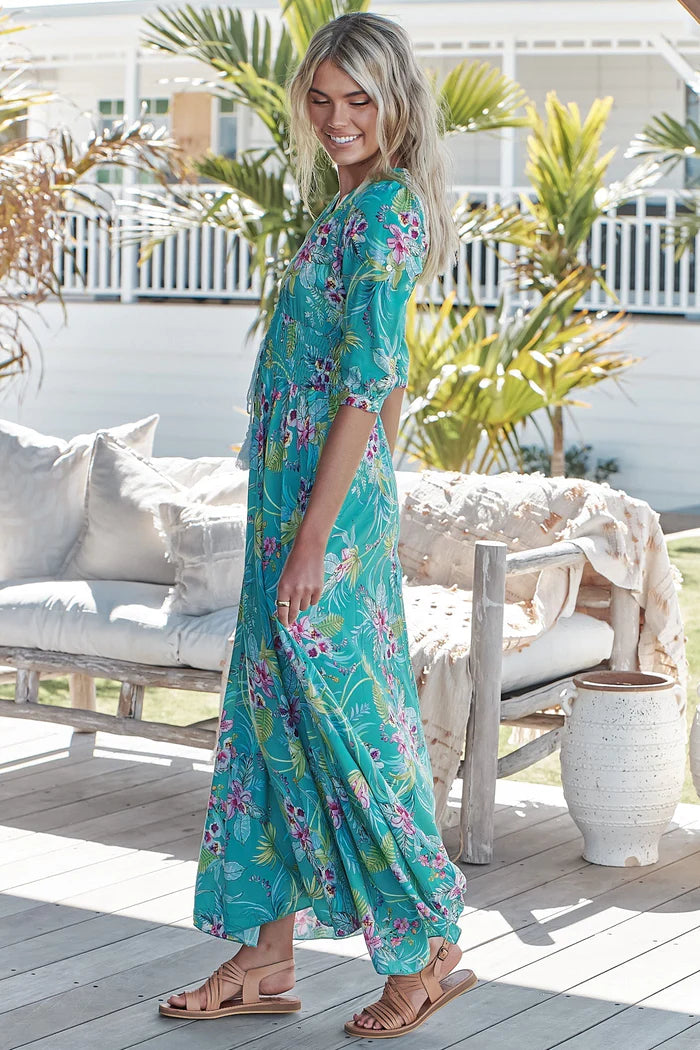 Indiana Dress Maxi - Wilder Print