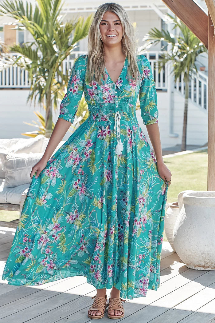 Indiana Dress Maxi - Wilder Print