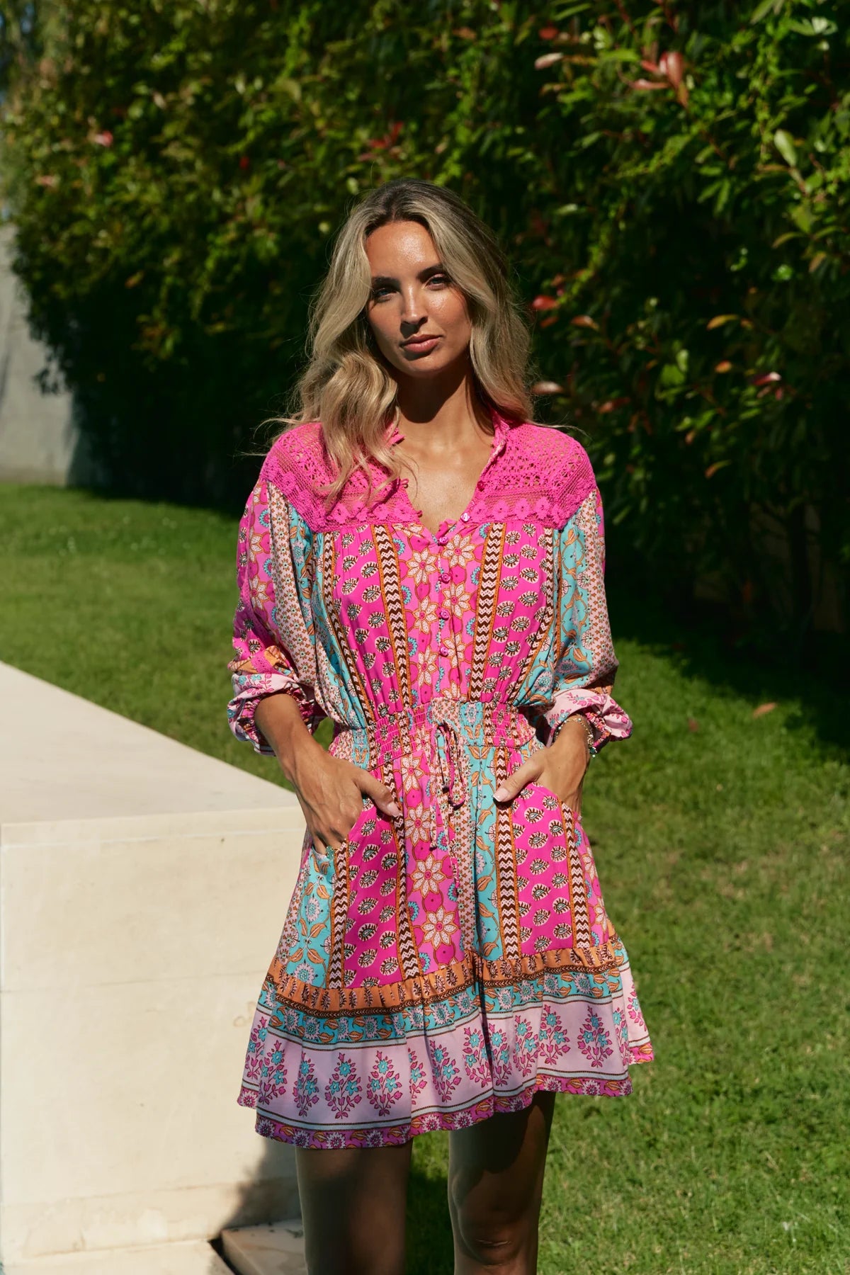 Olivia Mini Dress - Cedella Print