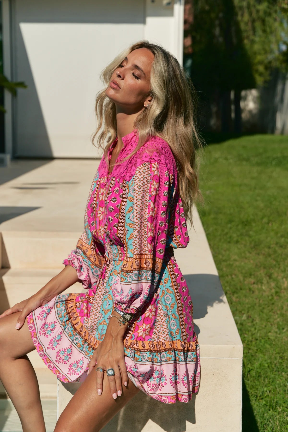 Olivia Mini Dress - Cedella Print