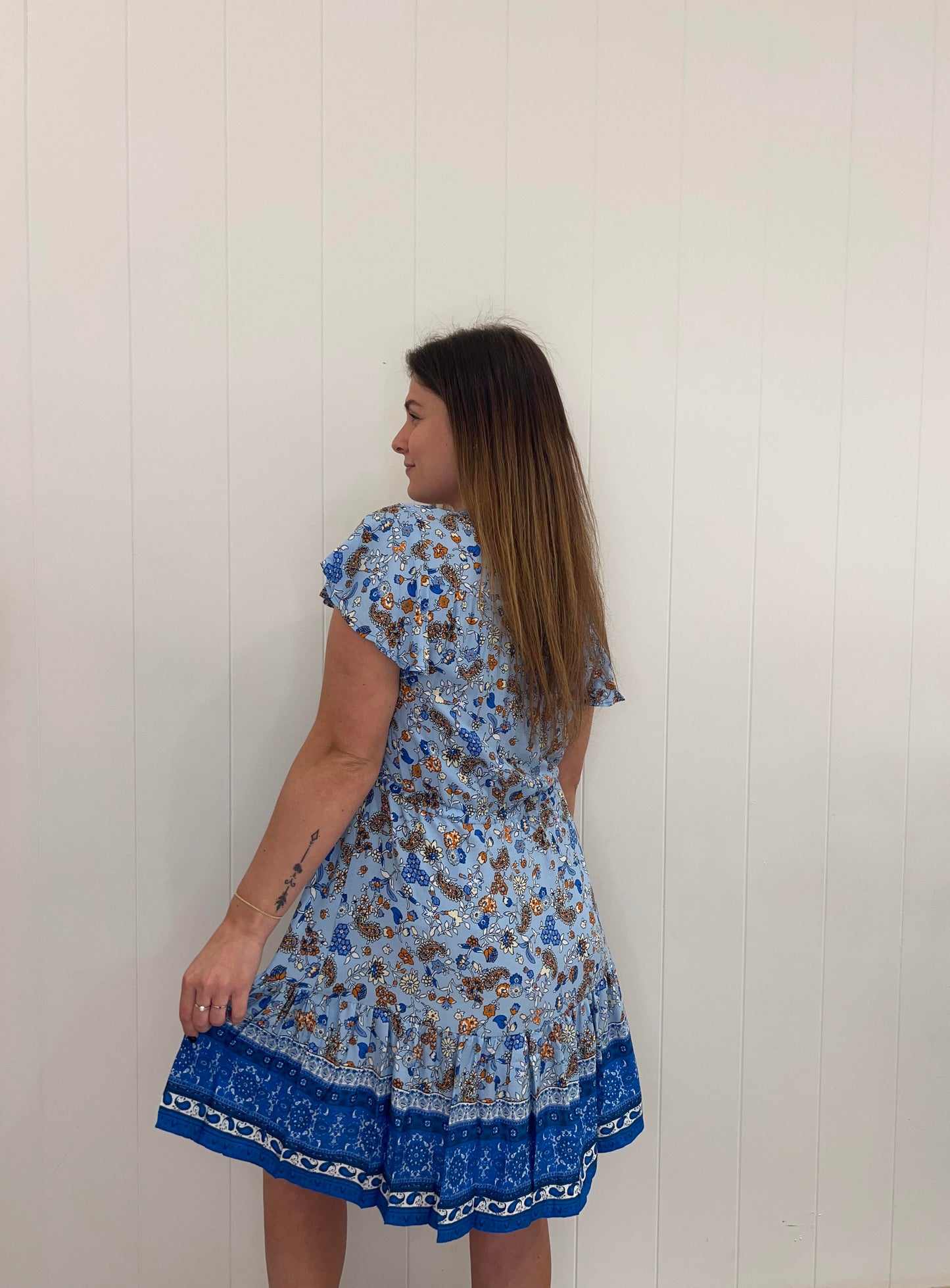 Beautiful Blue Summer Mini Dress
