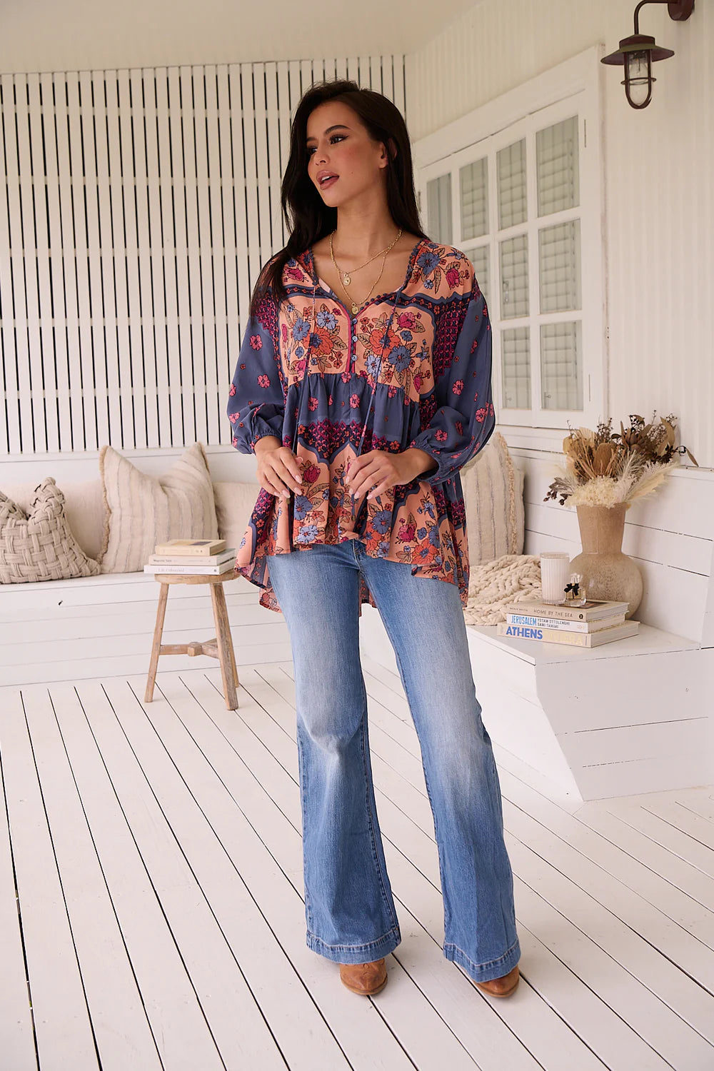 Chloe Top - Laney Print