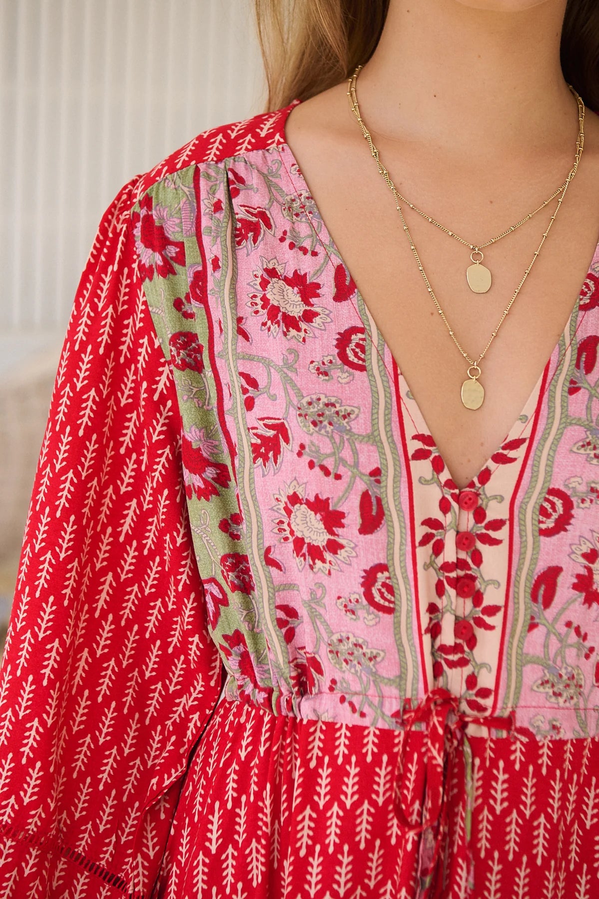 Teresa Lace Maxi Dress - Zelien Print