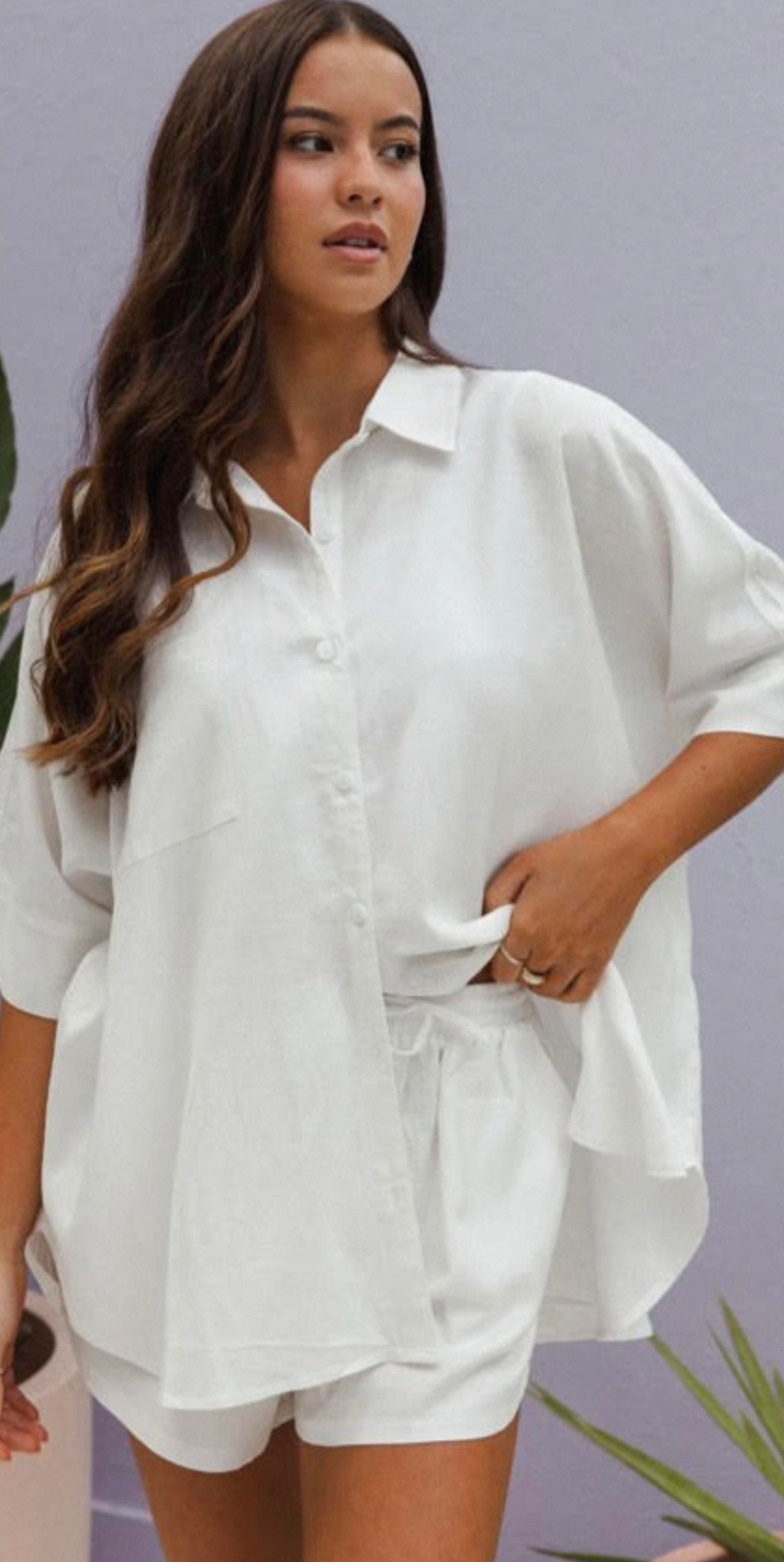 Beautiful white linen set