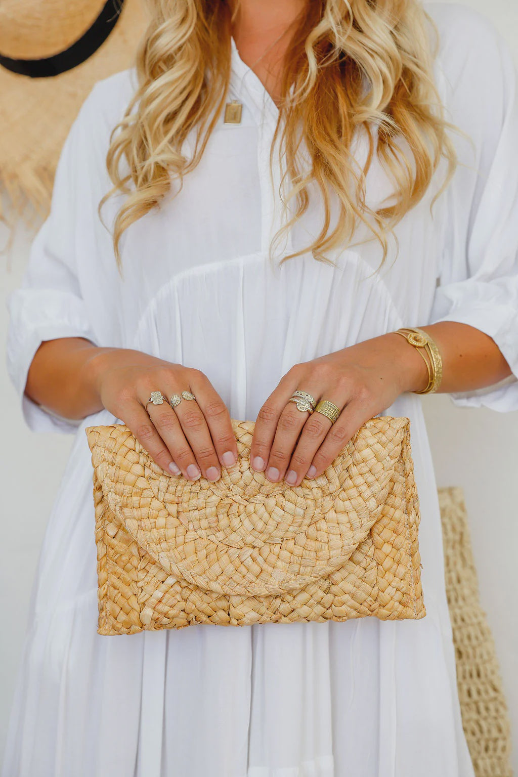 Woven Clutch - Natural