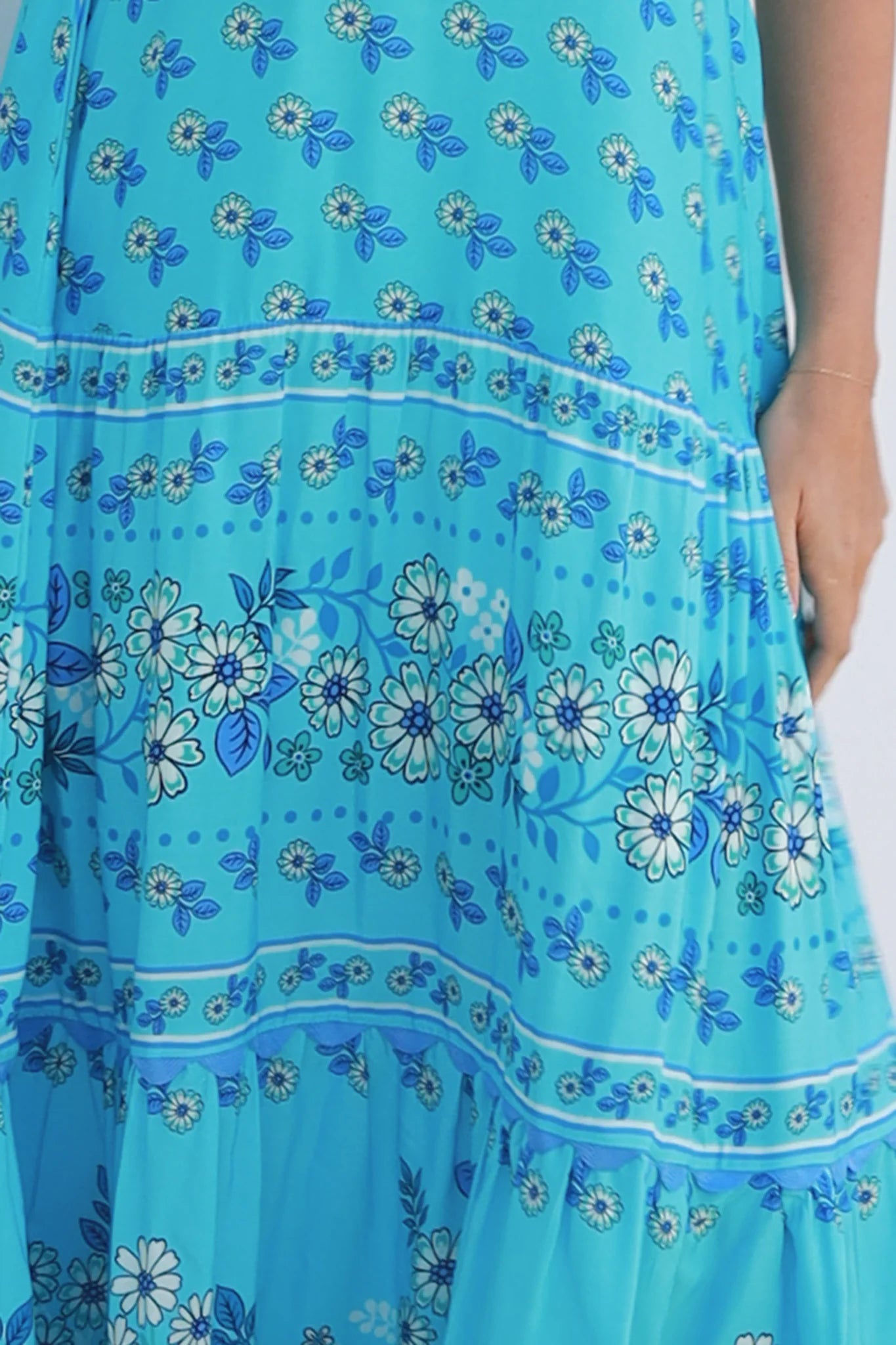 Oakleigh Slip Maxi Dress - Blue