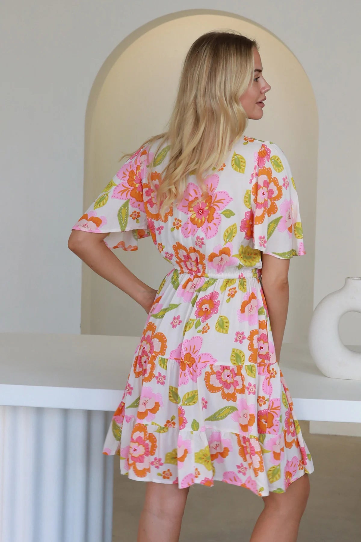 The Calile Mini Dress - Petal