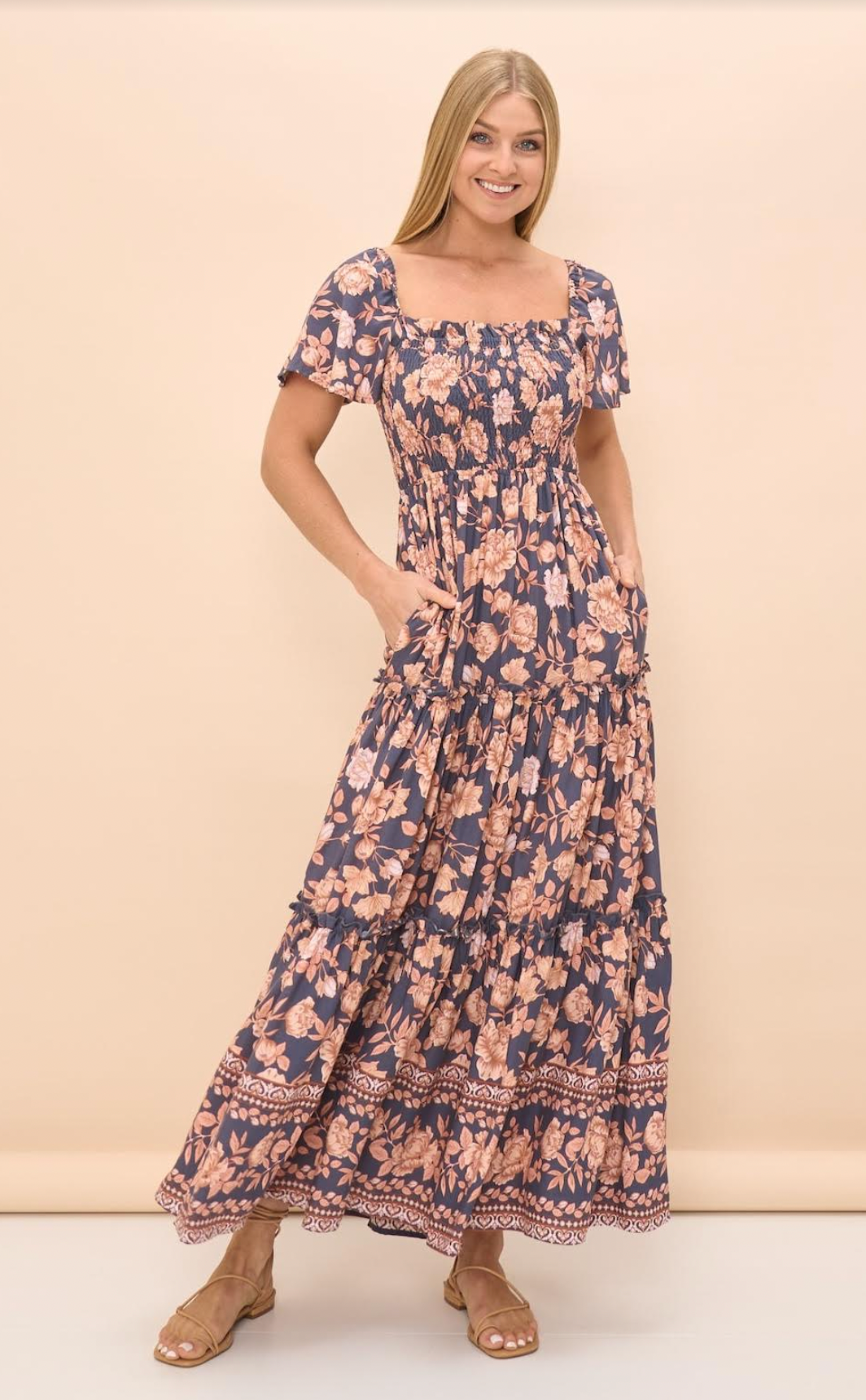 Beautiful Off The Shoulder Maxi Dress