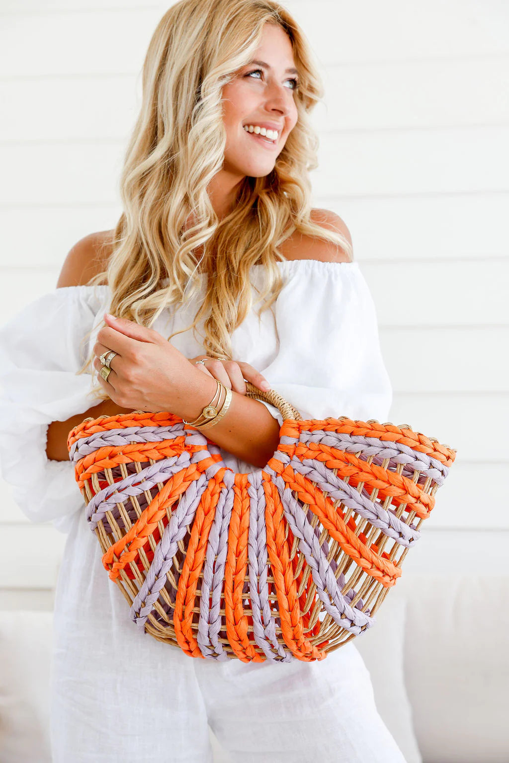 100% Paper Boho Chic Basket