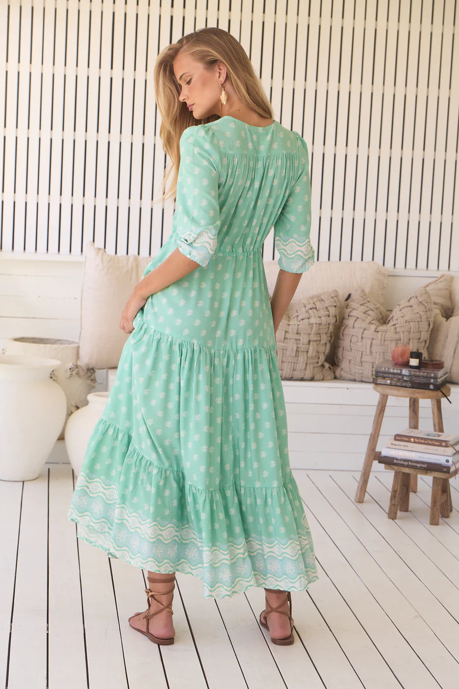 Tessa Maxi - Sea Foam Print