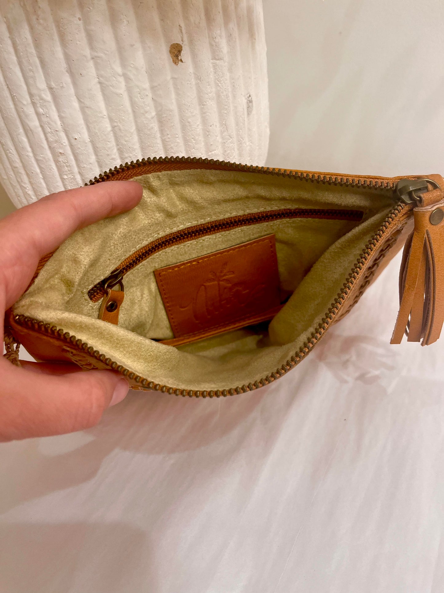 Mandala Clutch - Tan