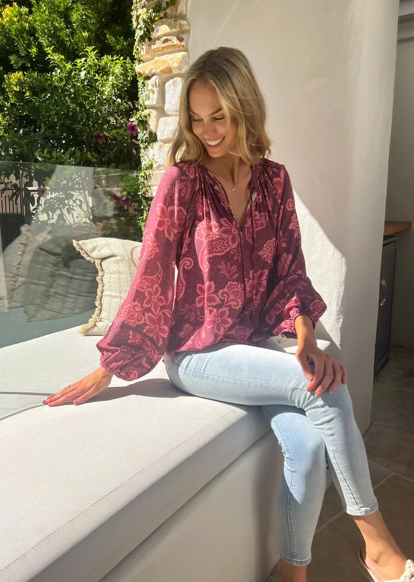 Raven Blouse - Malbec