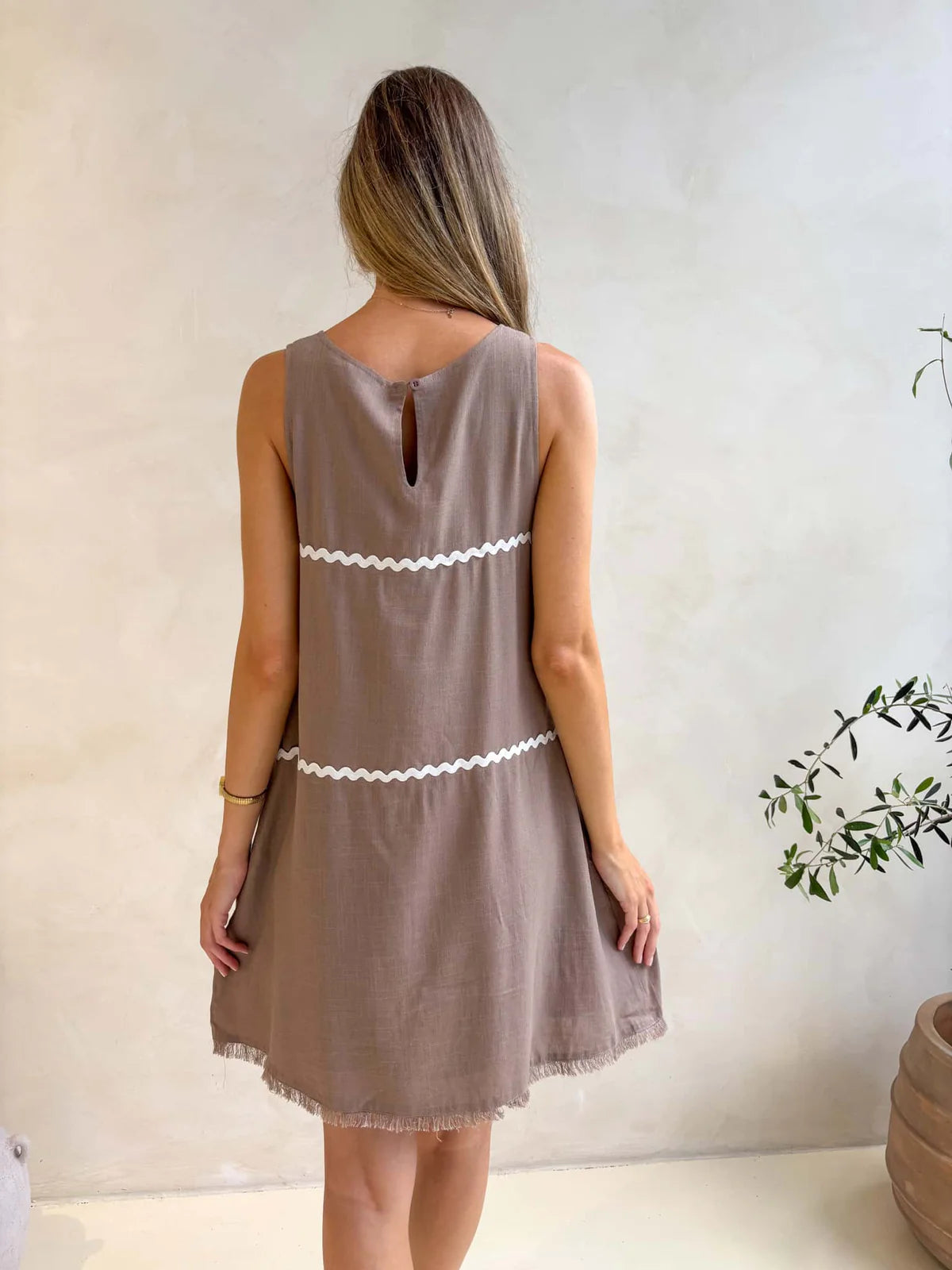 Freya Dres - Ric Rac Taupe