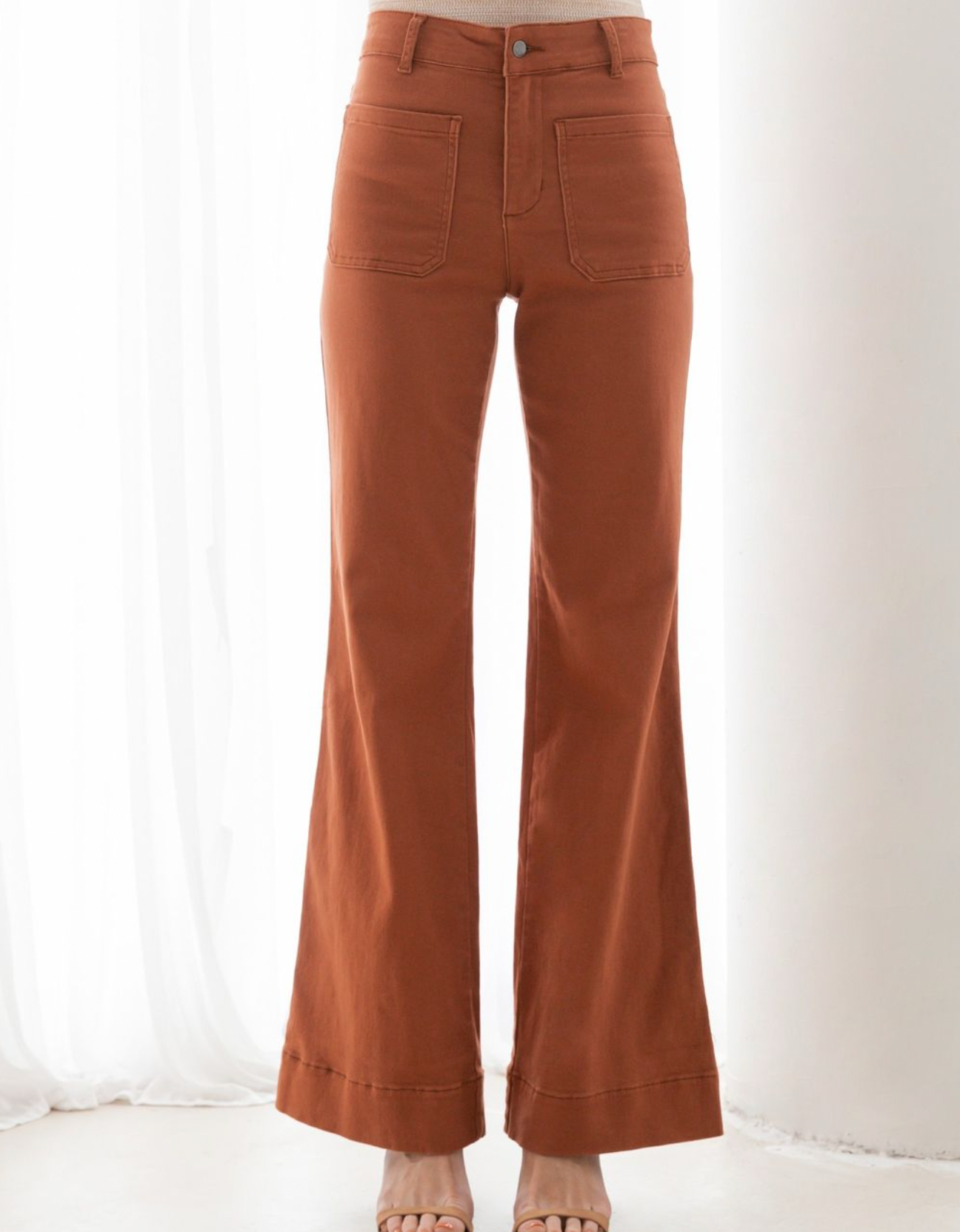 Wide Leg Pant - Tan