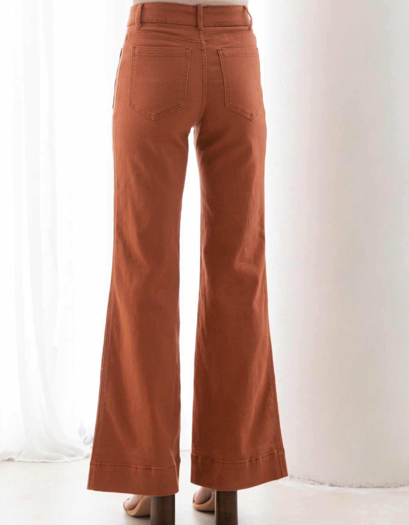 Wide Leg Pant - Tan