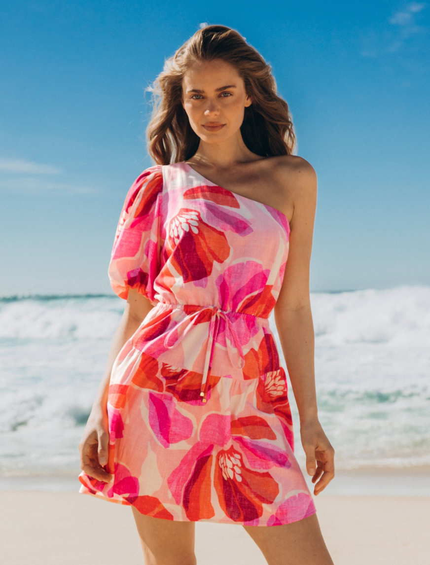 Rosalie Mini Off Shoulder Dress - Floral