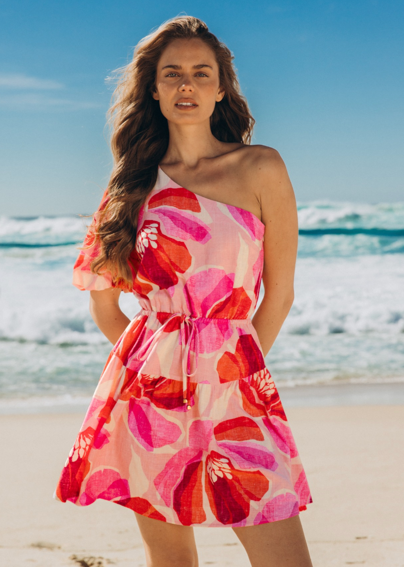 Rosalie Mini Off Shoulder Dress - Floral
