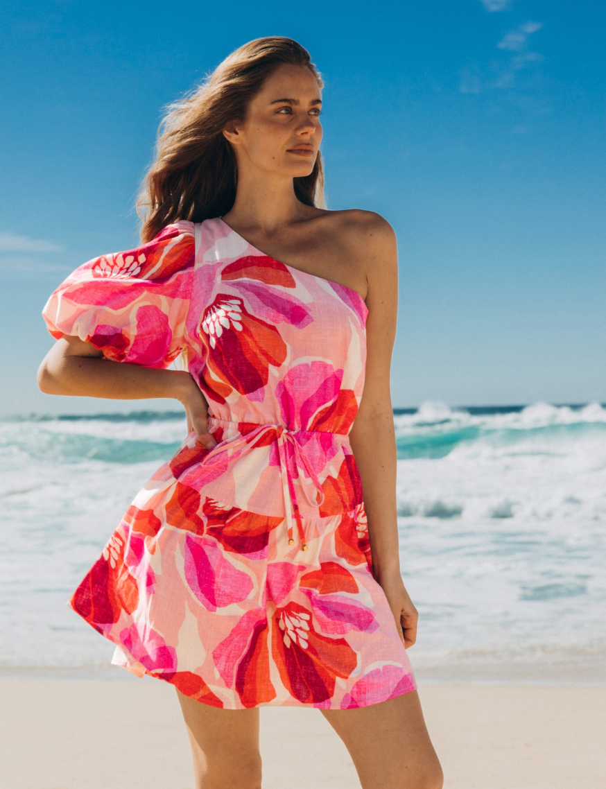 Rosalie Mini Off Shoulder Dress - Floral