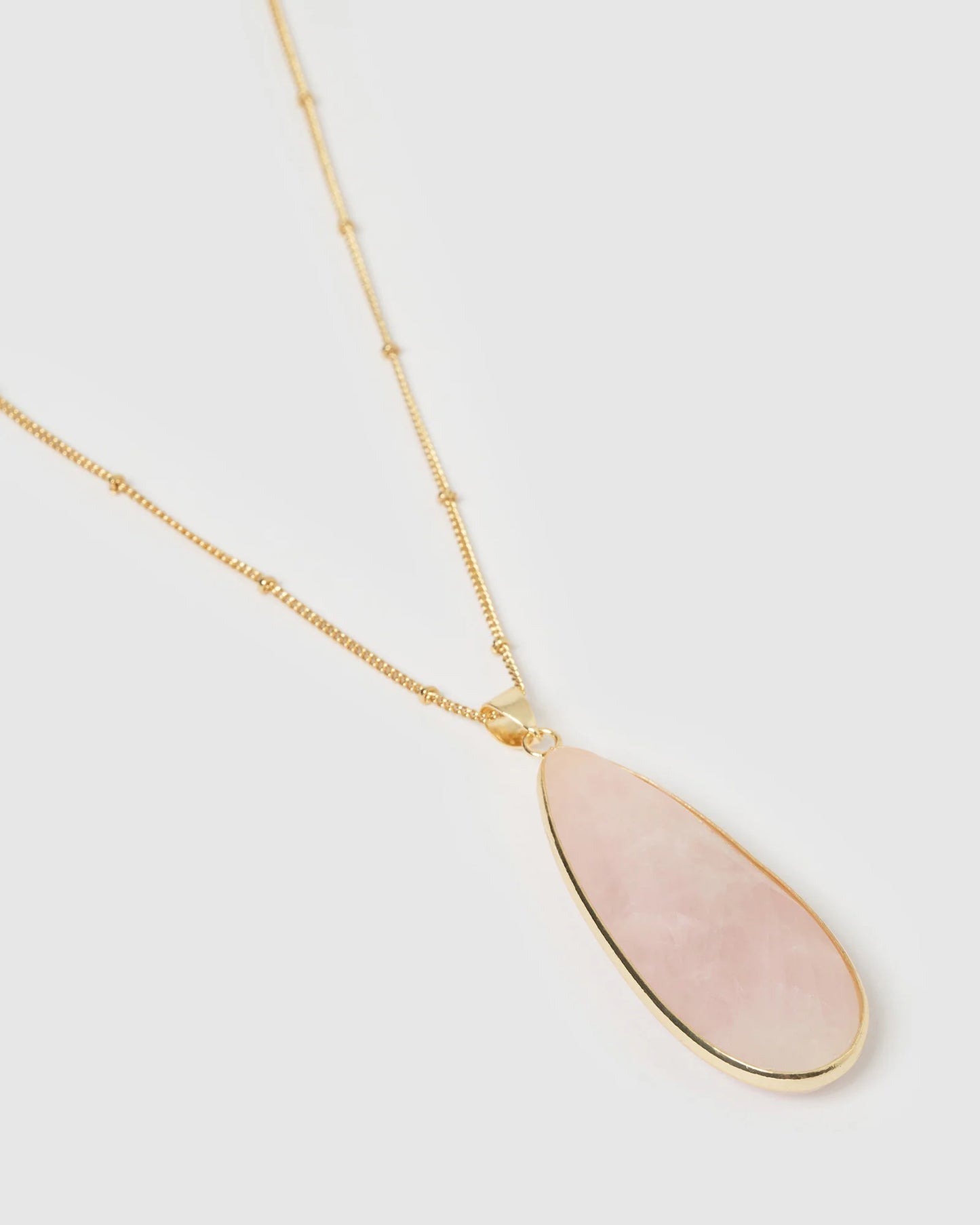 Sea Petal Necklace - Rose Quartz
