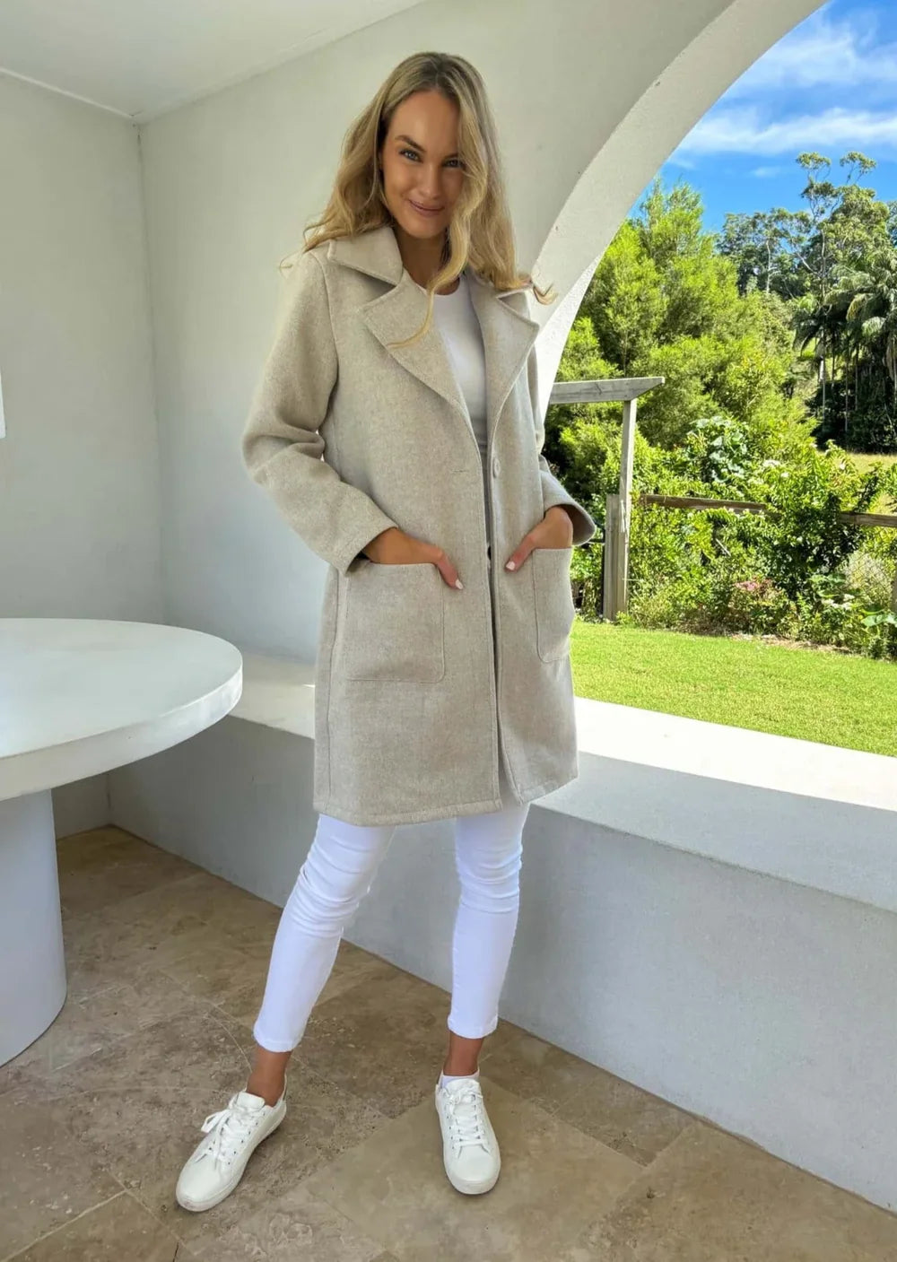 The Melbourne Coat - Oatmeal