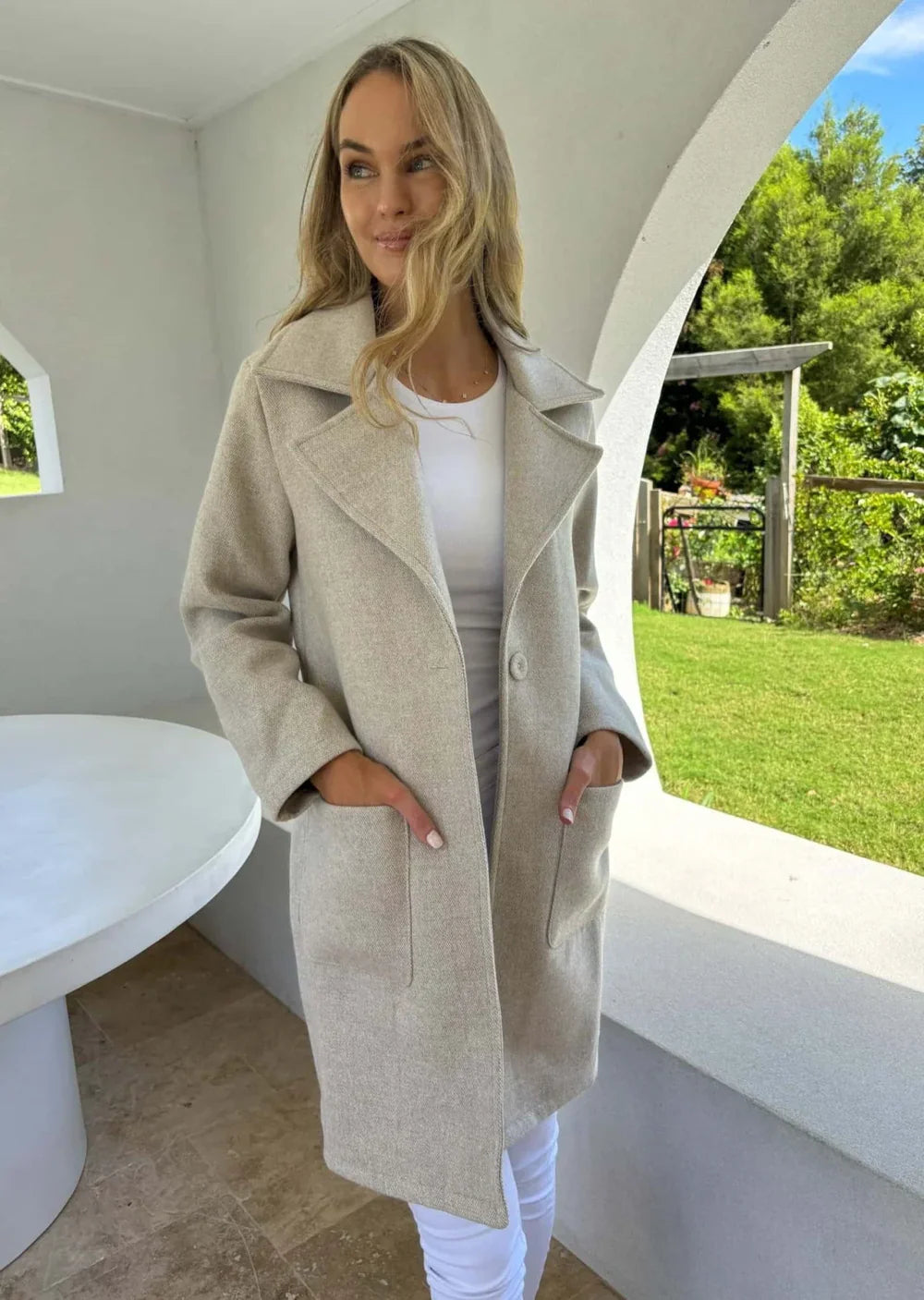 The Melbourne Coat - Oatmeal