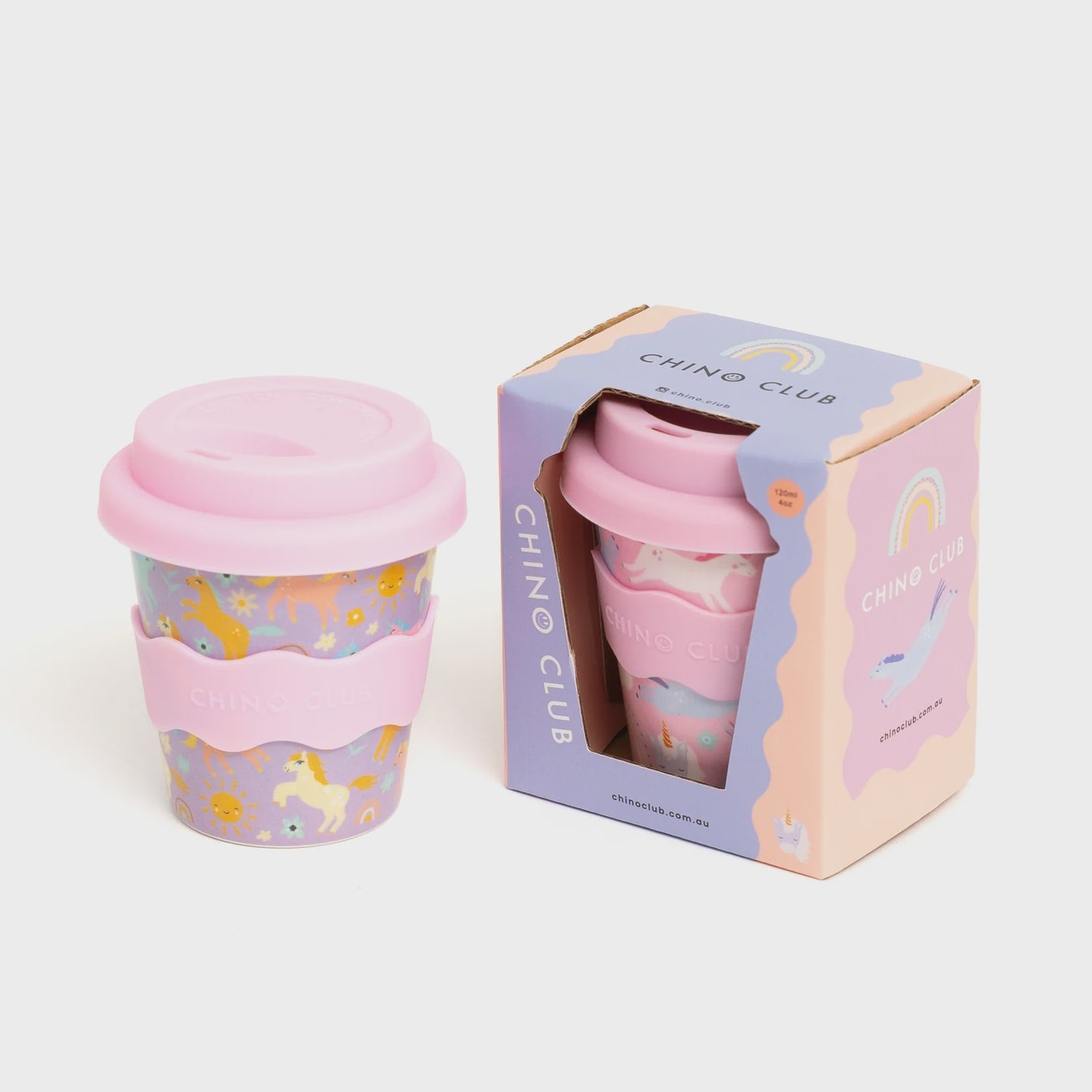 Babychino cup 4oz - Purple Unicorn