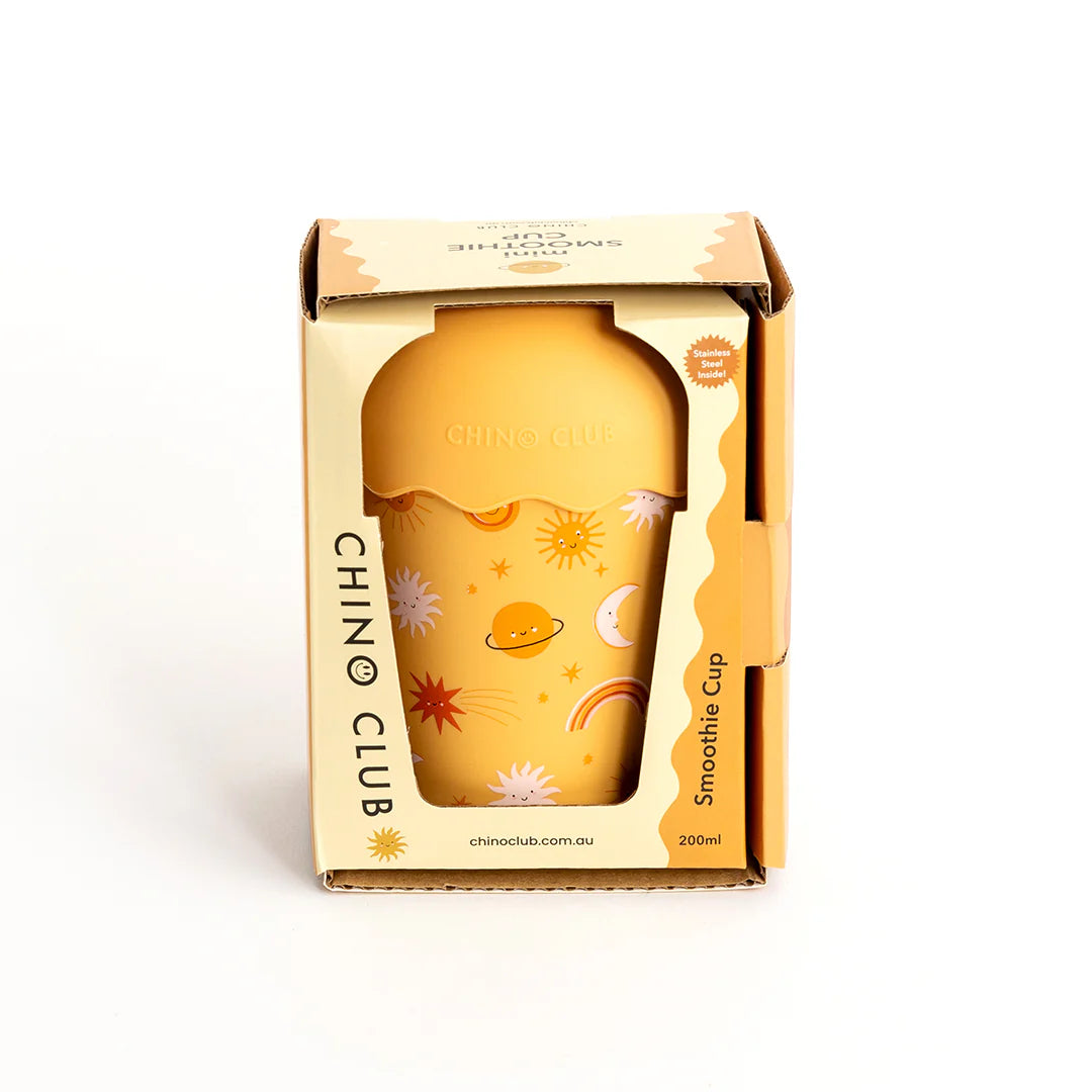 Smoothie Cup & Straw 200ml - Suns Orange