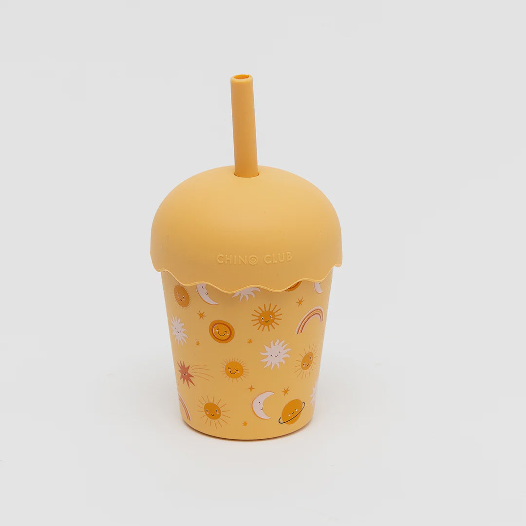 Smoothie Cup & Straw 200ml - Suns Orange