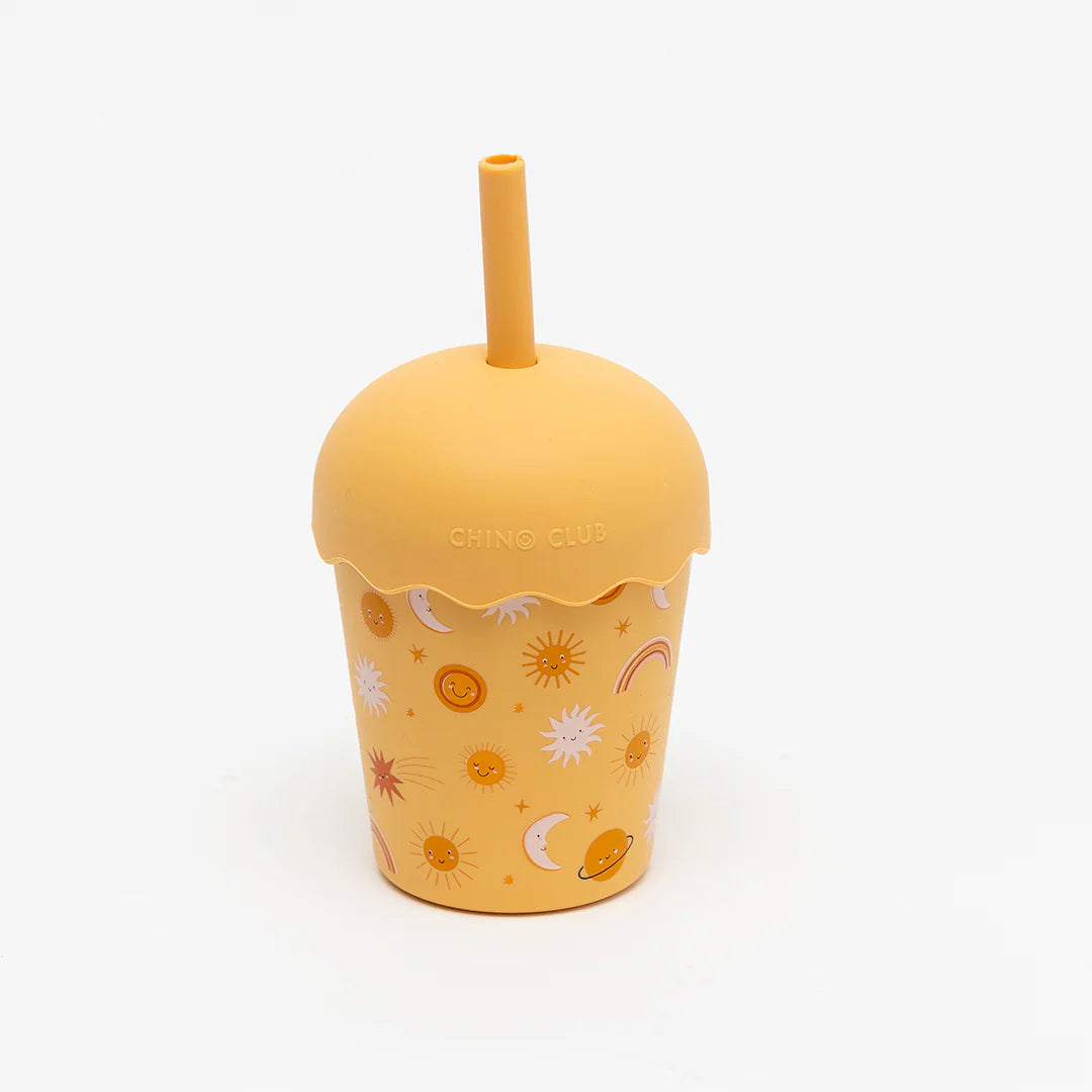 Smoothie Cup & Straw 200ml - Suns Orange