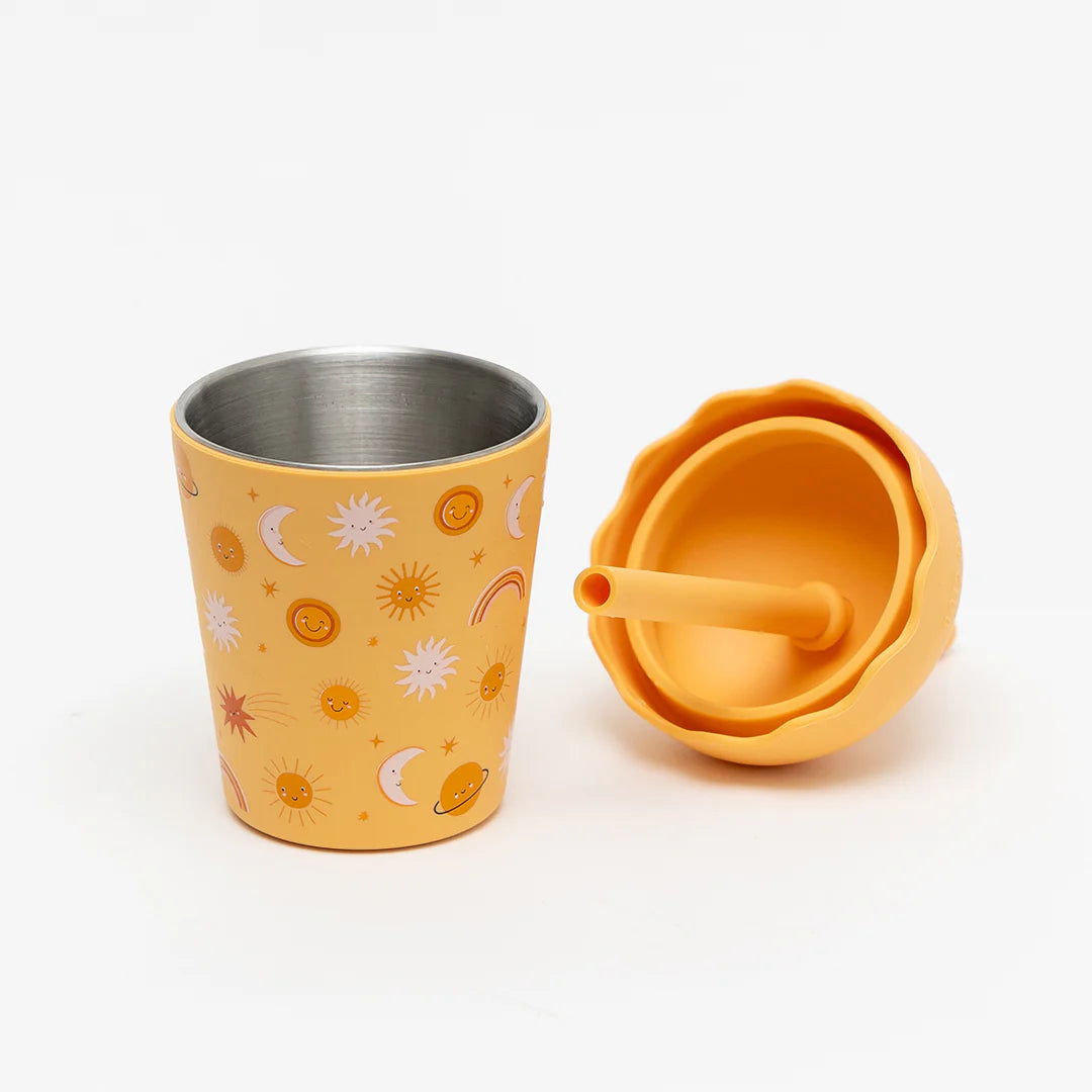 Smoothie Cup & Straw 200ml - Suns Orange