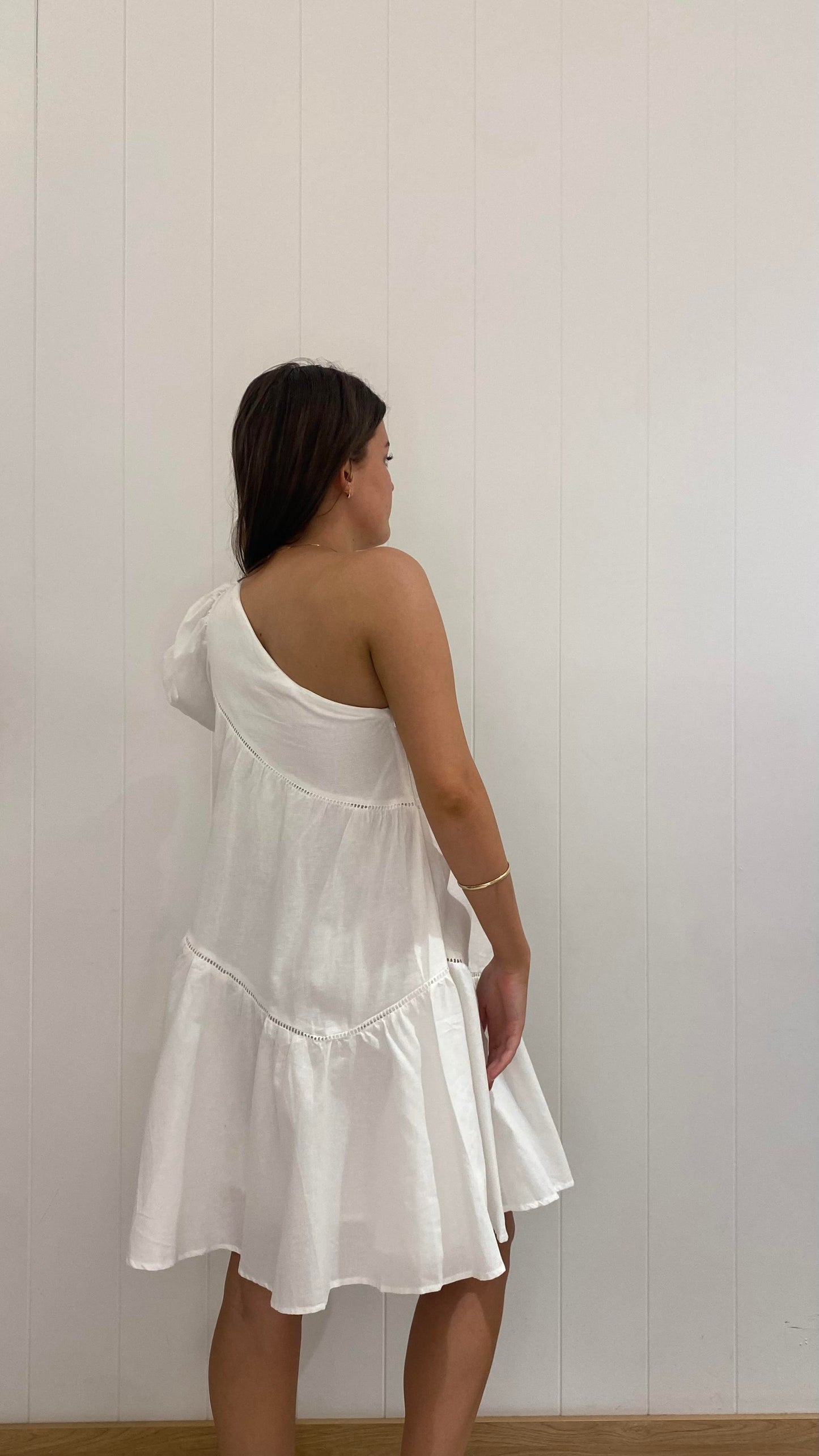 Zinna Mini Dress White