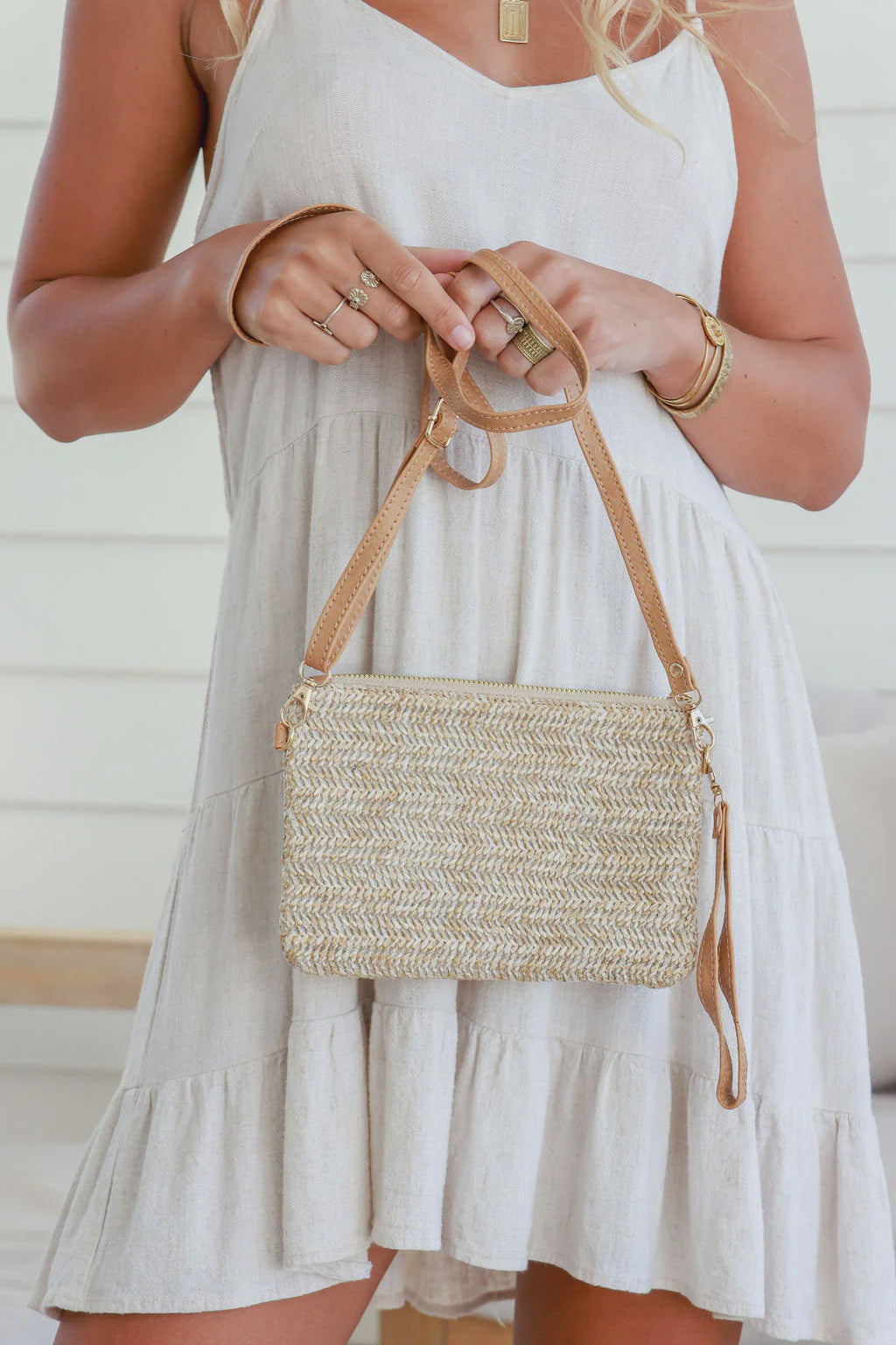 Boho Chic Woven Clutch