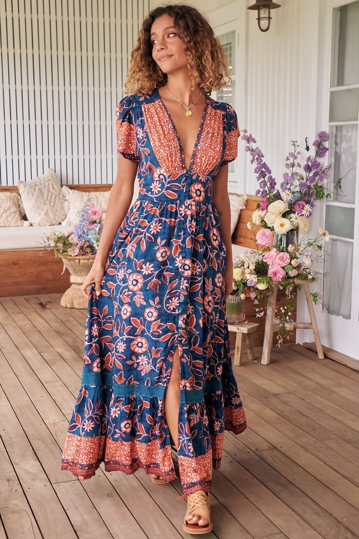 Tabitha Maxi Dress - Halcyon Print