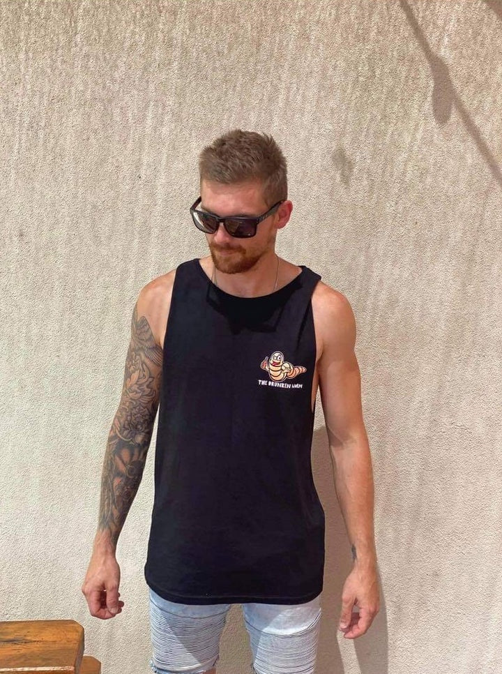 Drunken Muscle Tank - Black