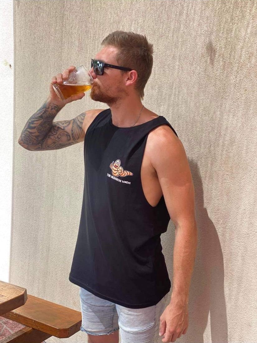 Drunken Muscle Tank - Black