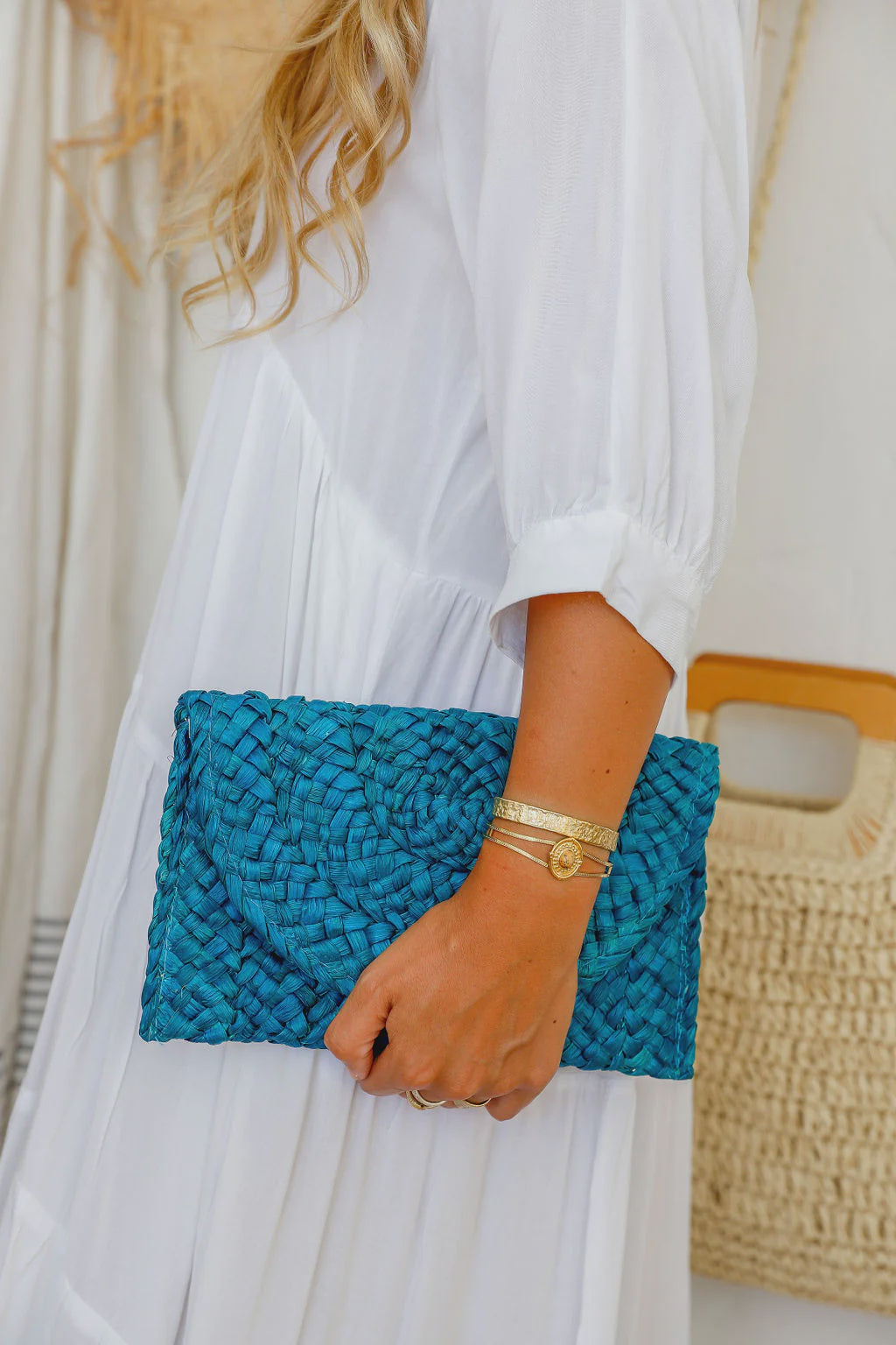 Boho Boho Woven Clutch