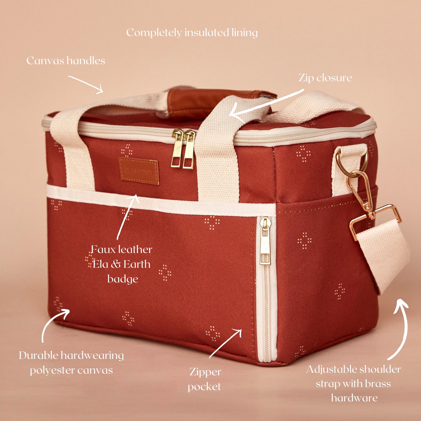 Insulated Cooler Bag - Desert