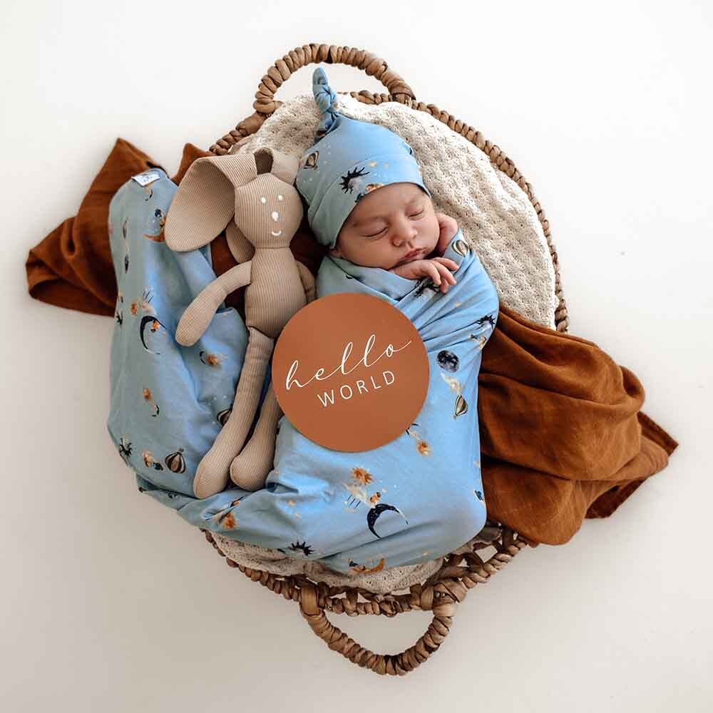 Dream | Baby Jersey Wrap & Beanie Set