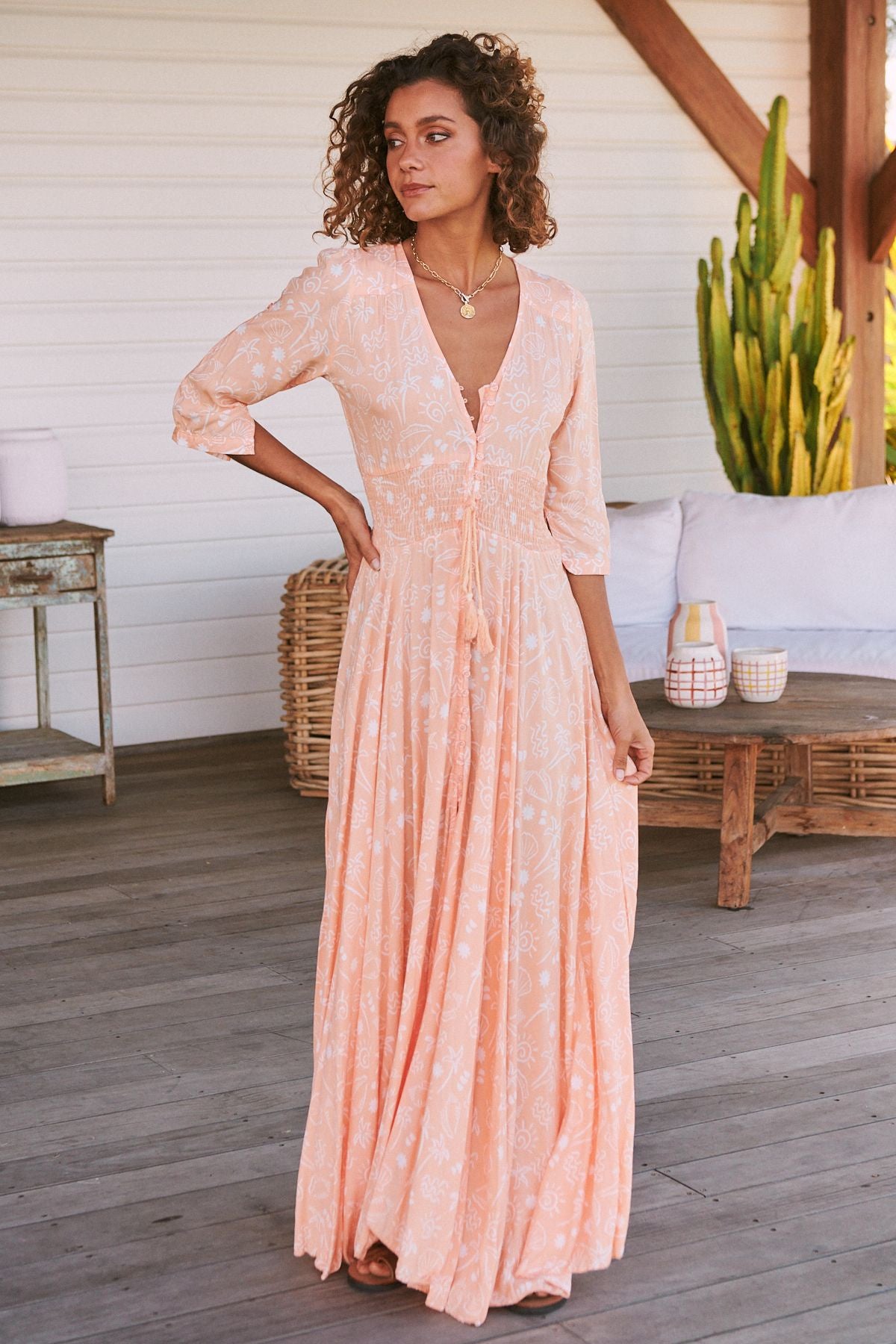 Carmen Maxi - Peach Island