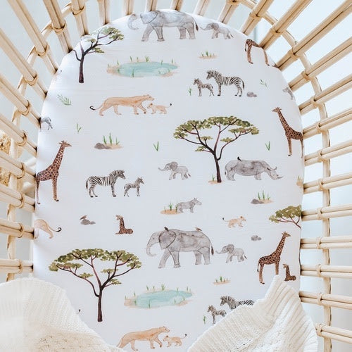 Safari | Bassinet Sheet / Change Pad Cover
