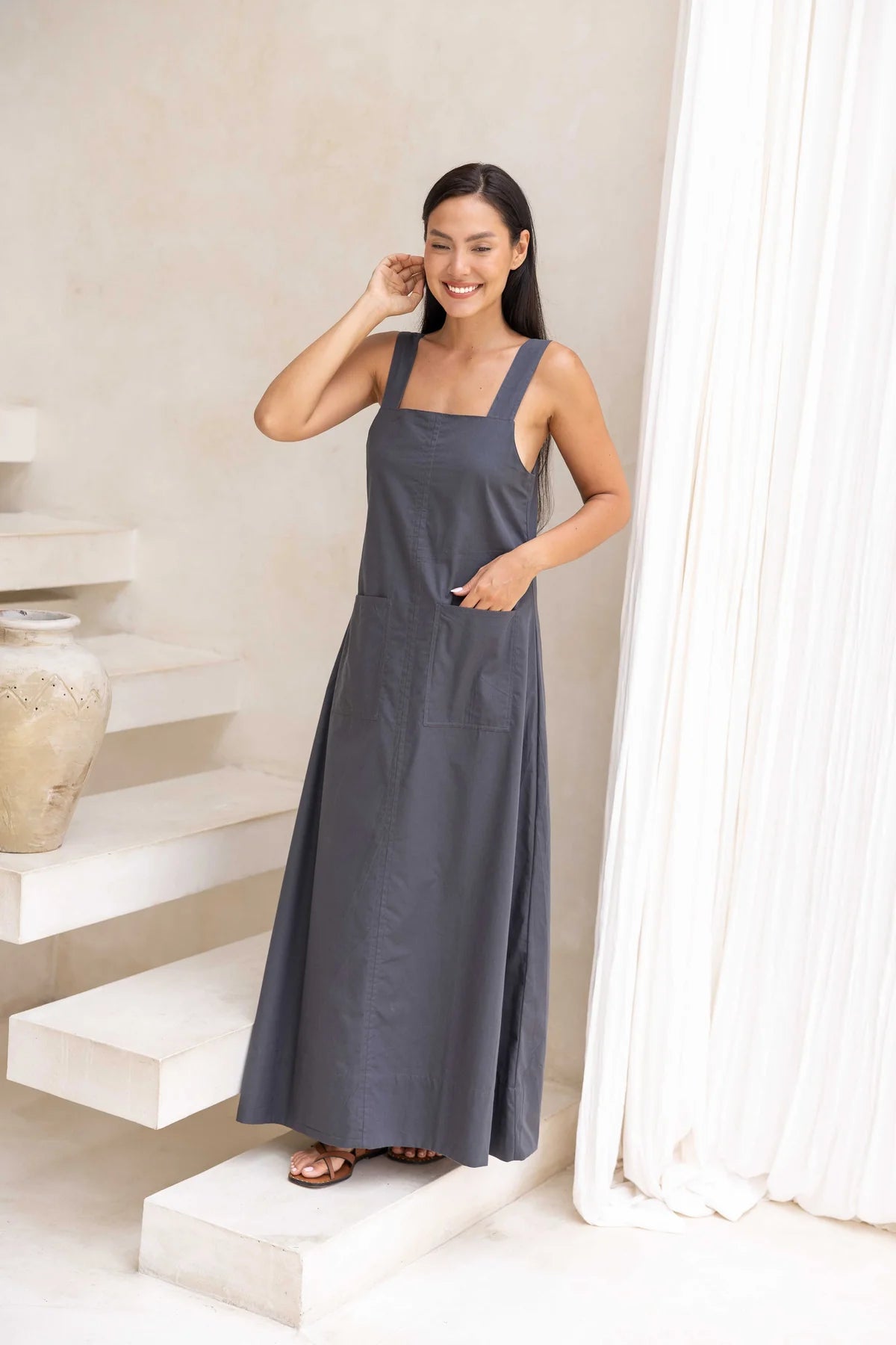 Kelsey Dress - Charcoal