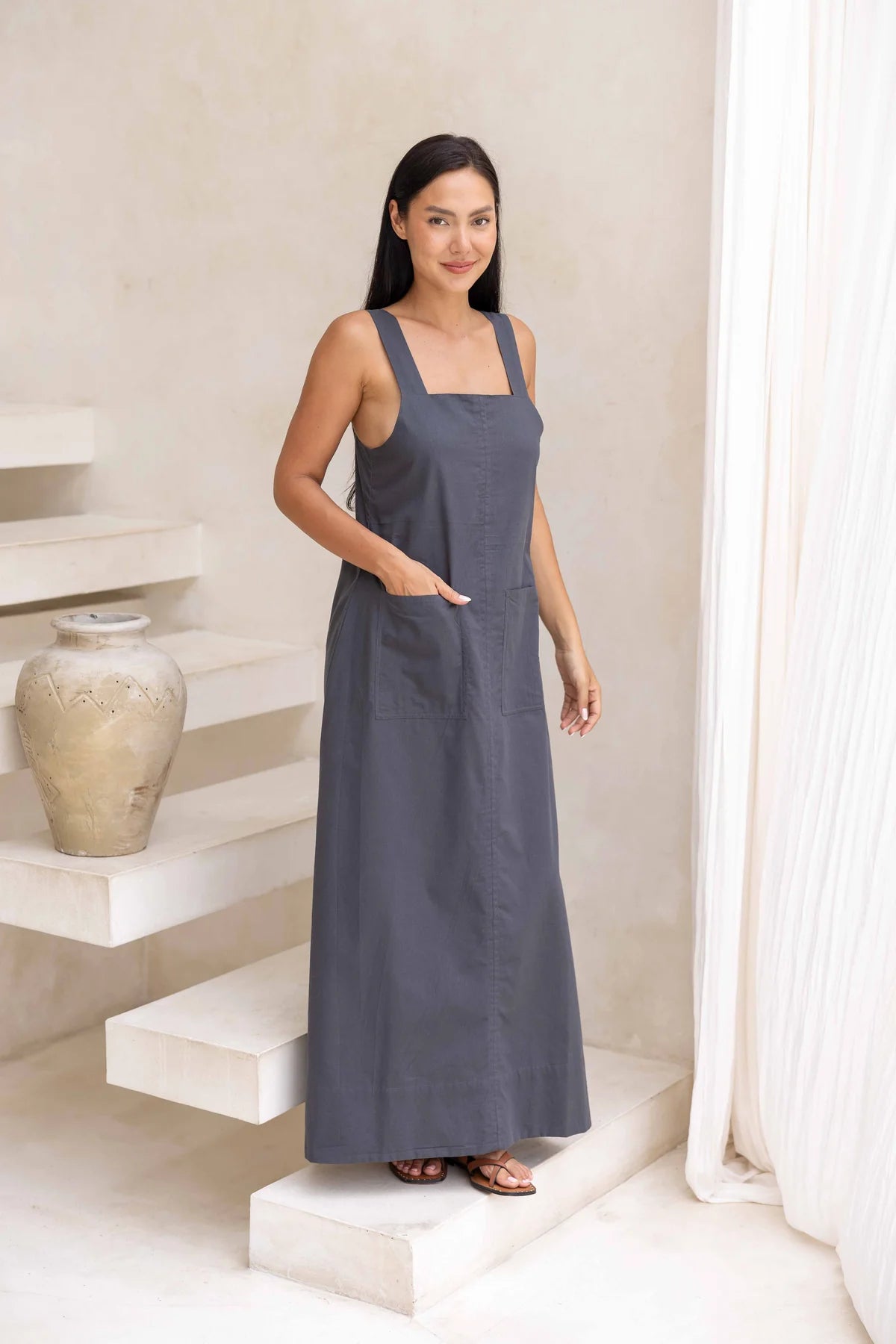 Kelsey Dress - Charcoal